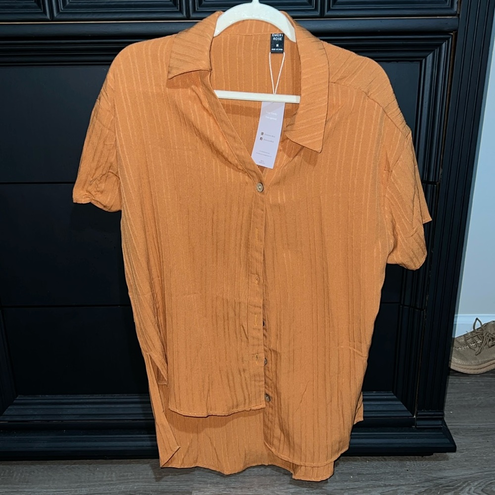 Brand new, never worn orange high low top